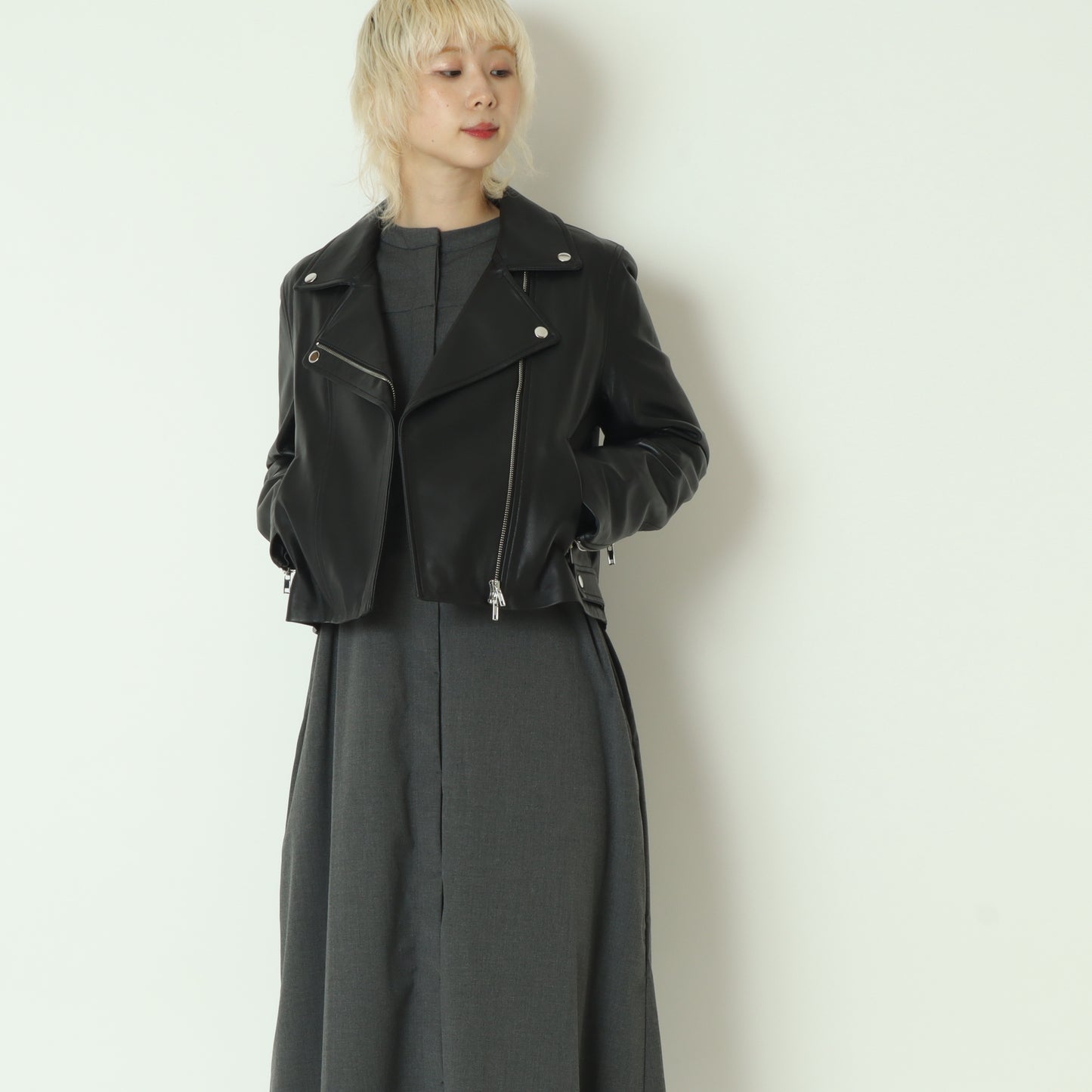 レザーライダースジャケット  SK611