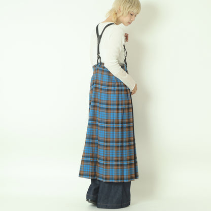 チェックデニムコンビネーションサロペット  1253-06030