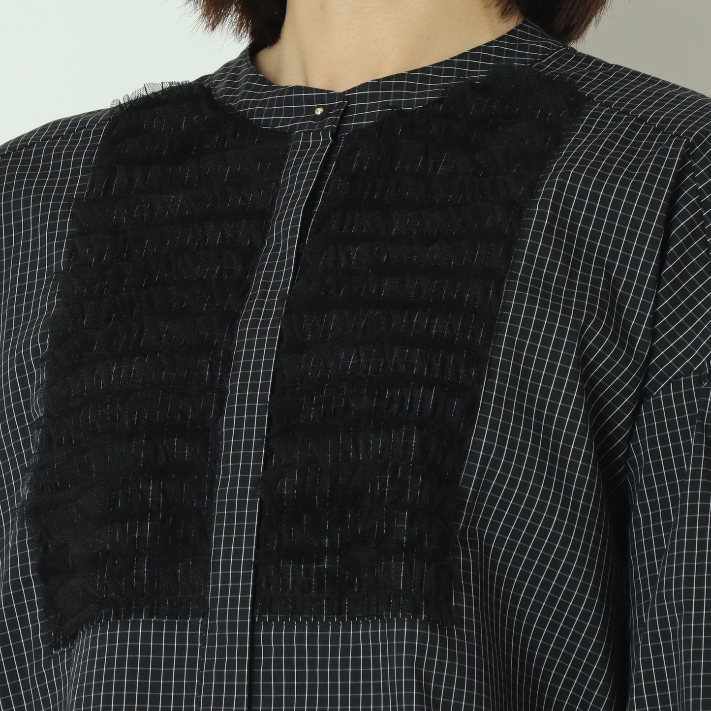 チュールフリルブラウス  6262-457