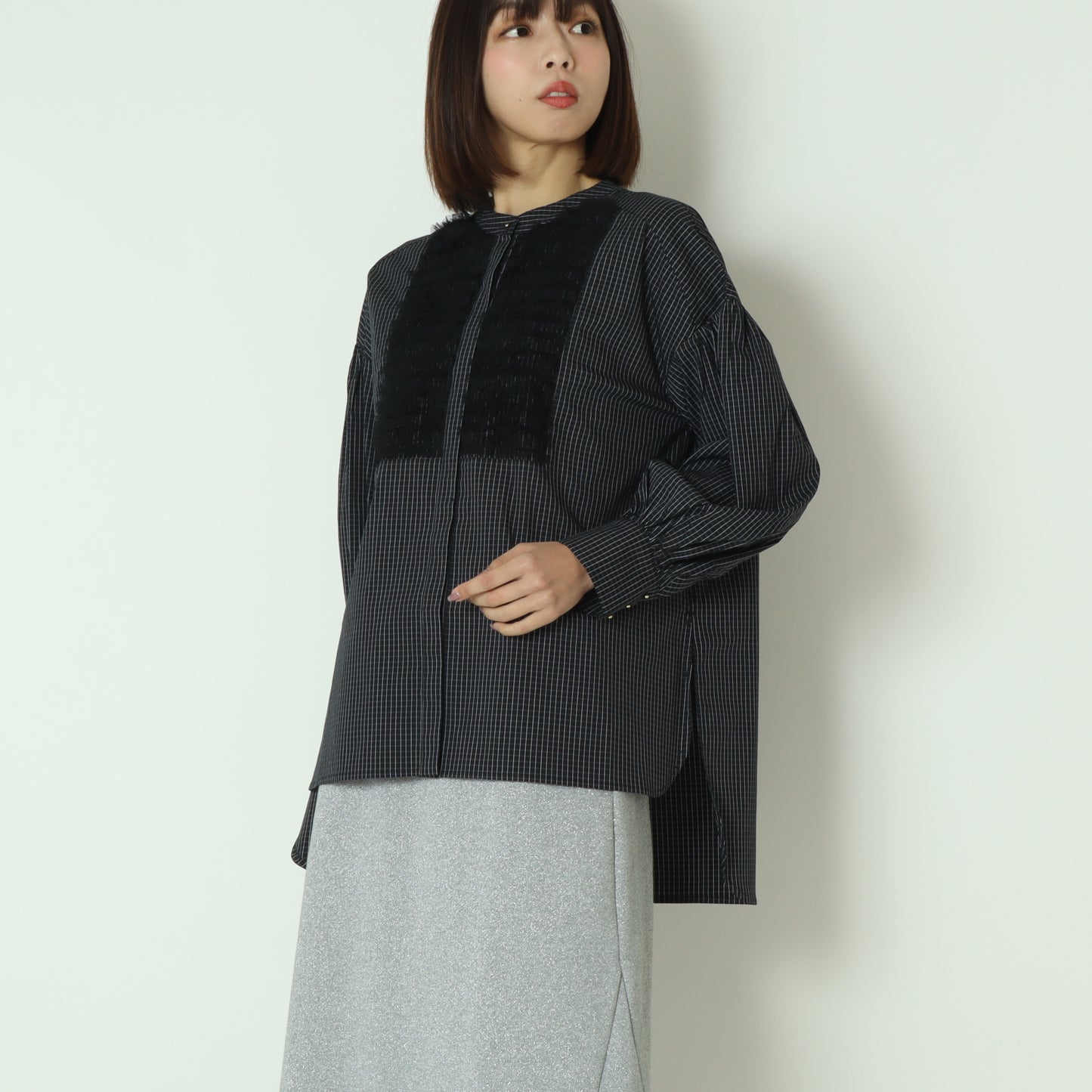 チュールフリルブラウス  6262-457