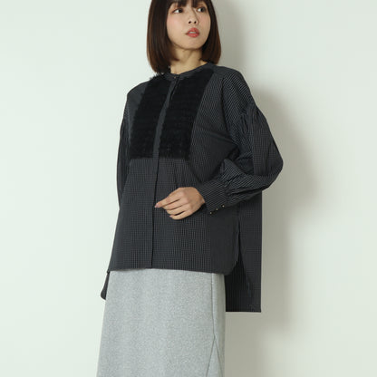 チュールフリルブラウス  6262-457