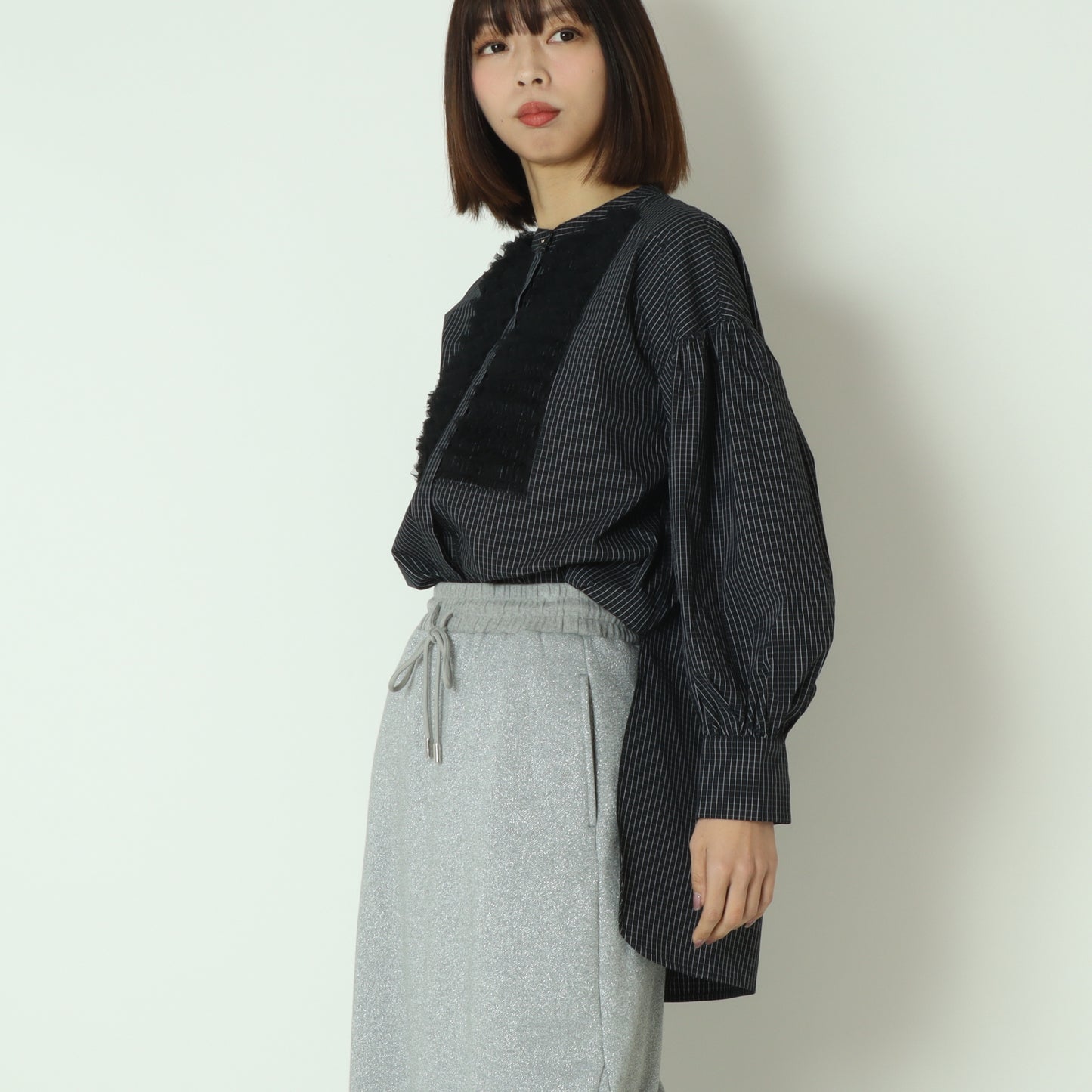 チュールフリルブラウス  6262-457