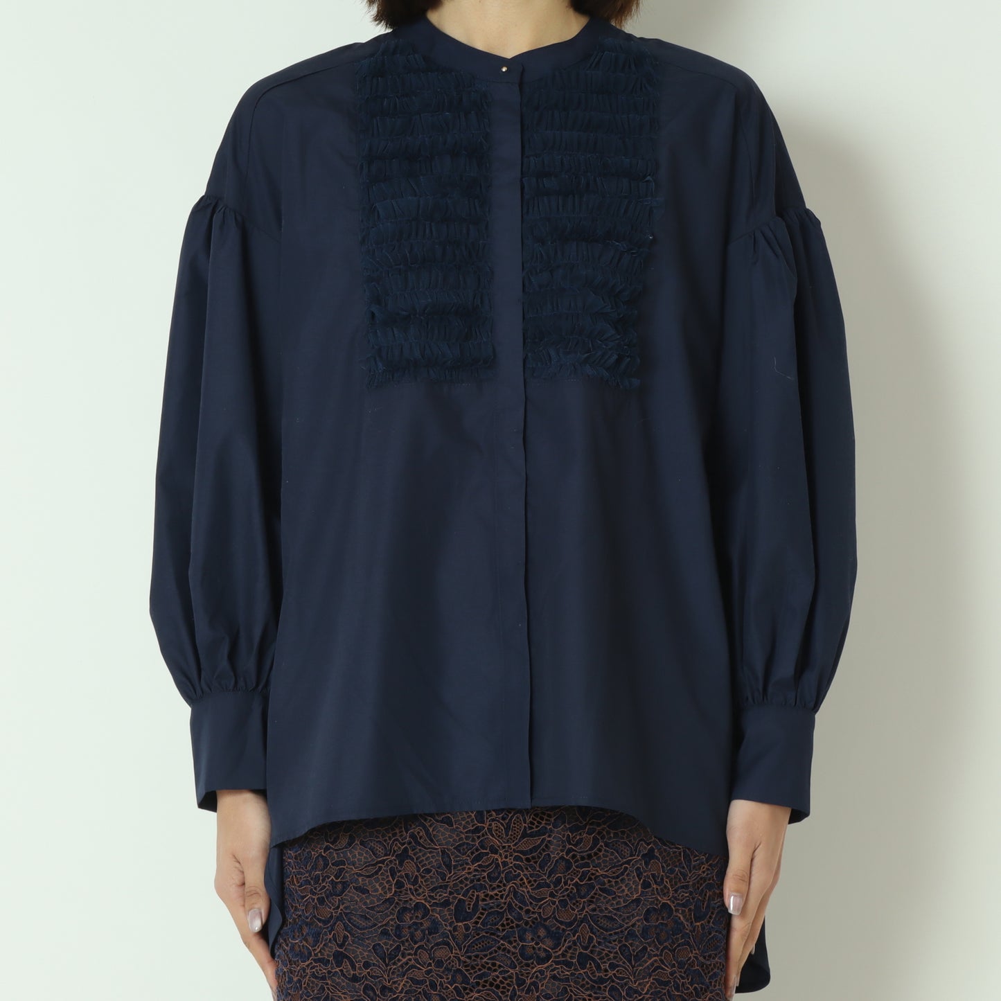 チュールフリルブラウス  6262-457