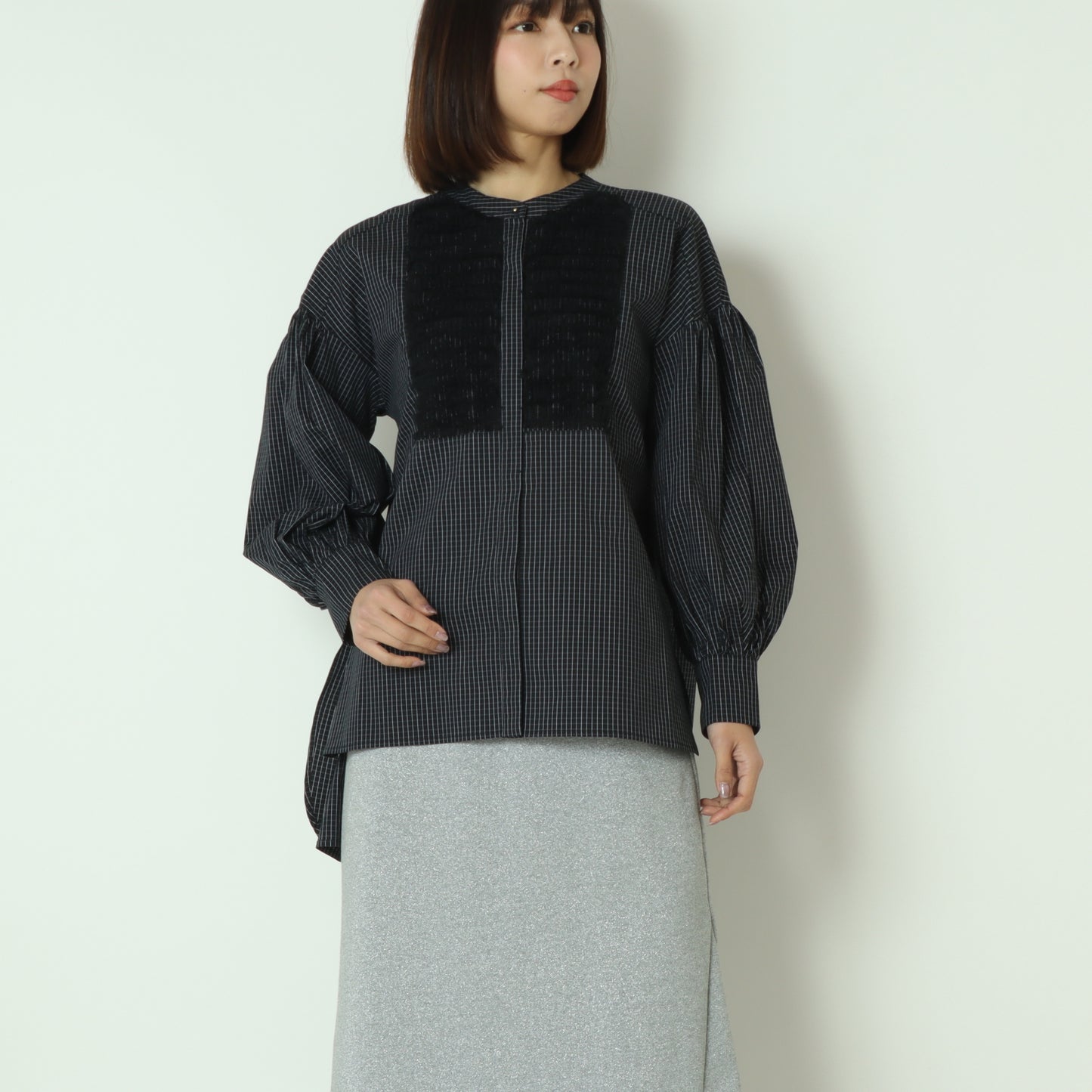 チュールフリルブラウス  6262-457