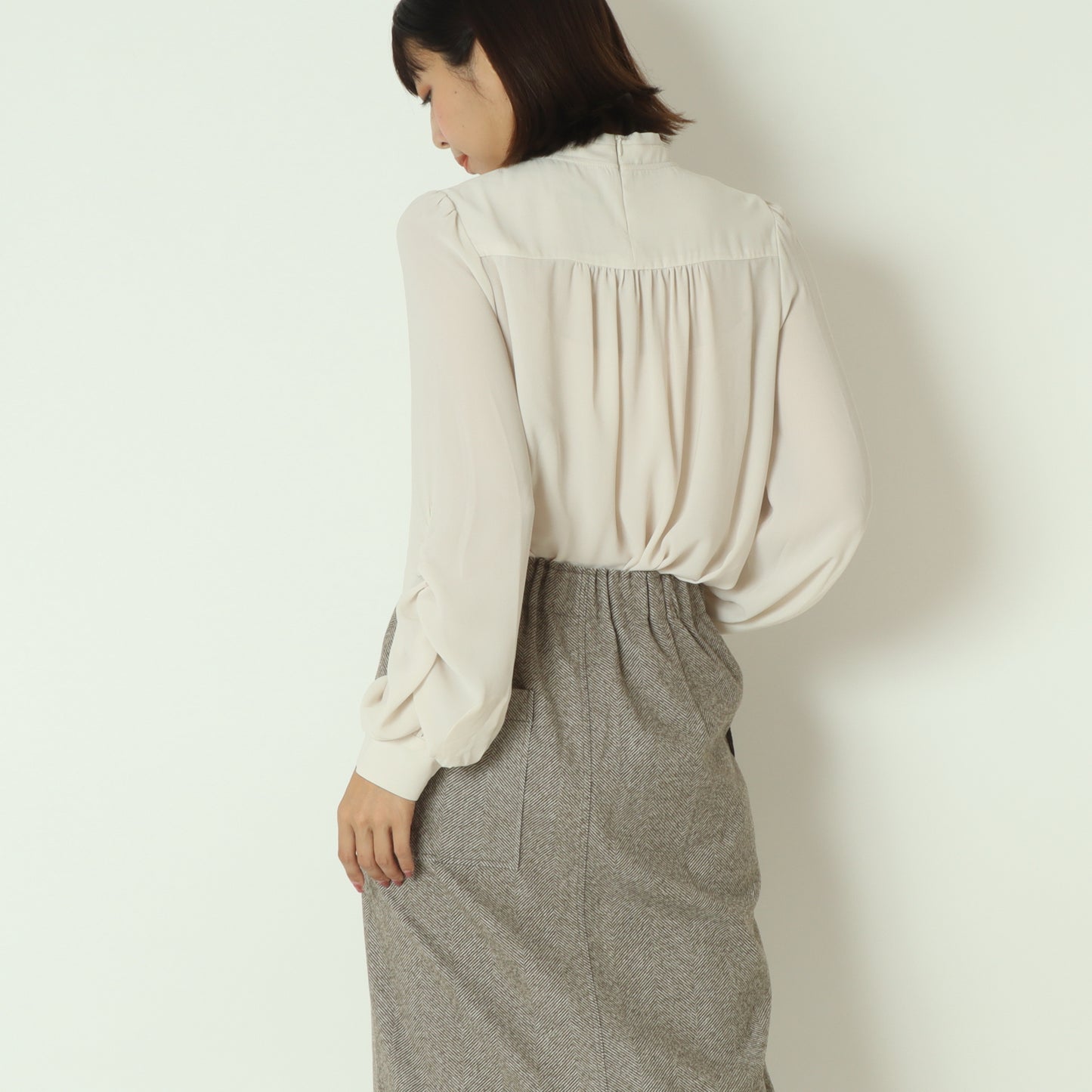 シフォンボウタイブラウス  C7546555