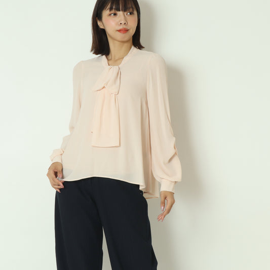 シフォンボウタイブラウス  C7546555