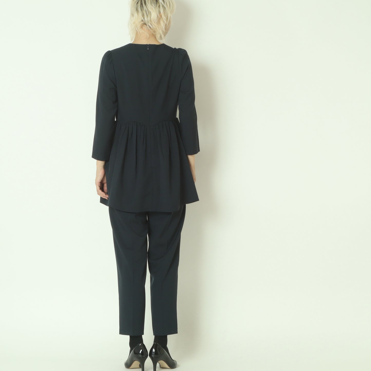 フレアペプラムブラウス   C7546560