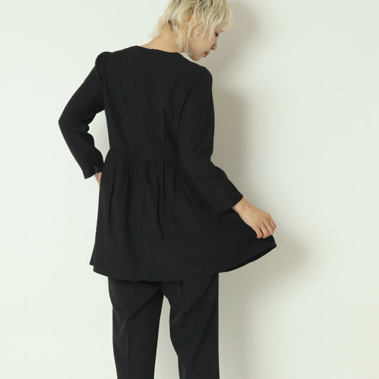 フレアペプラムブラウス   C7546560