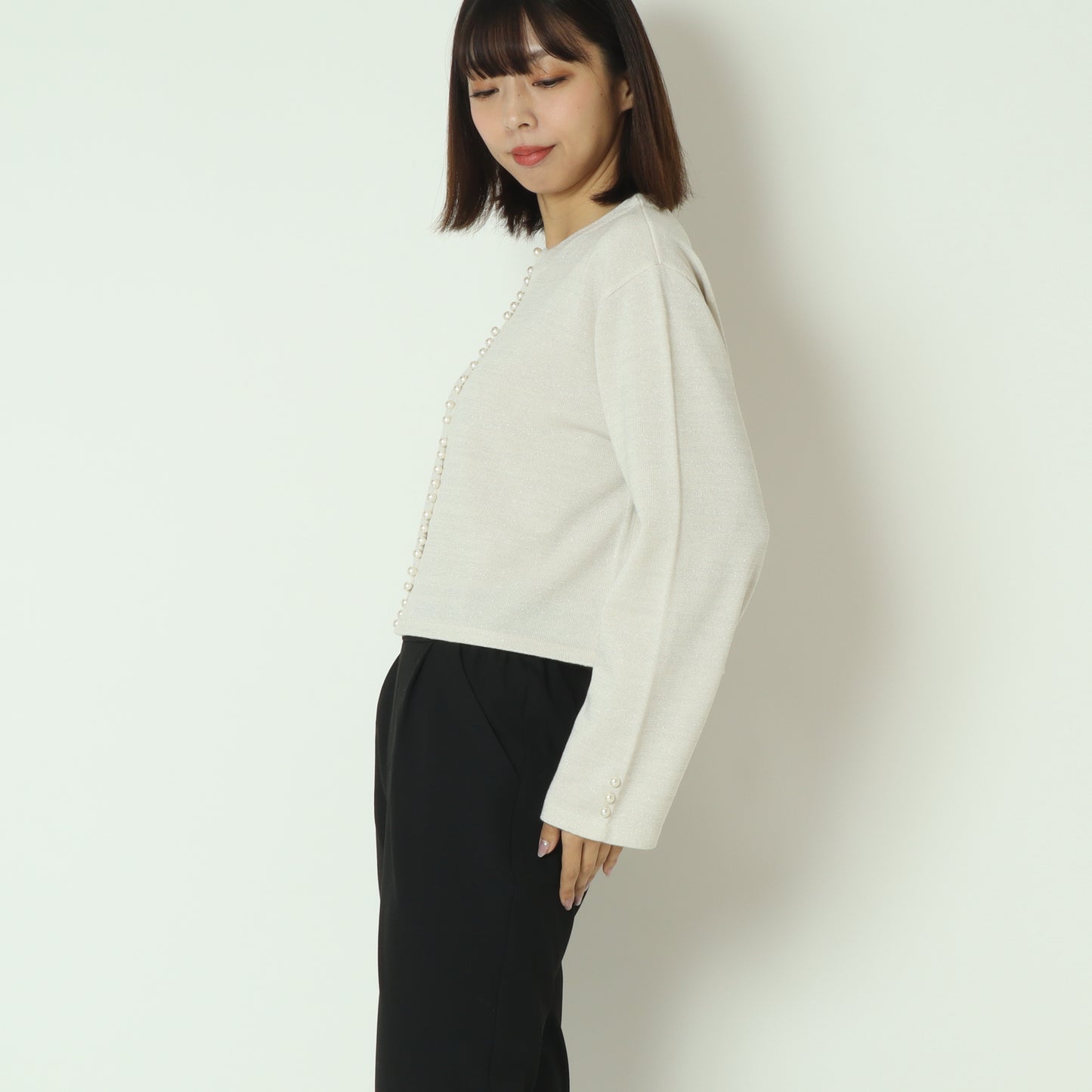 メタリックカーディガン C7544553