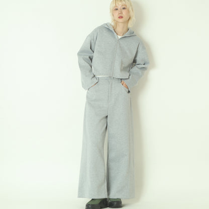 ダンボールニットショート丈パーカー  252A3304