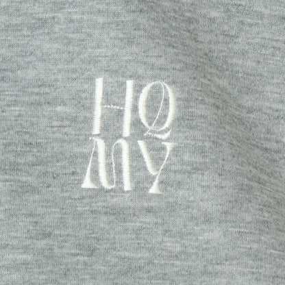 ダンボールニットショート丈パーカー  252A3304