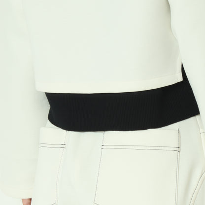 ダンボールニットショート丈パーカー  252A3304