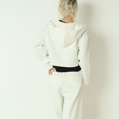 ダンボールニットショート丈パーカー  252A3304