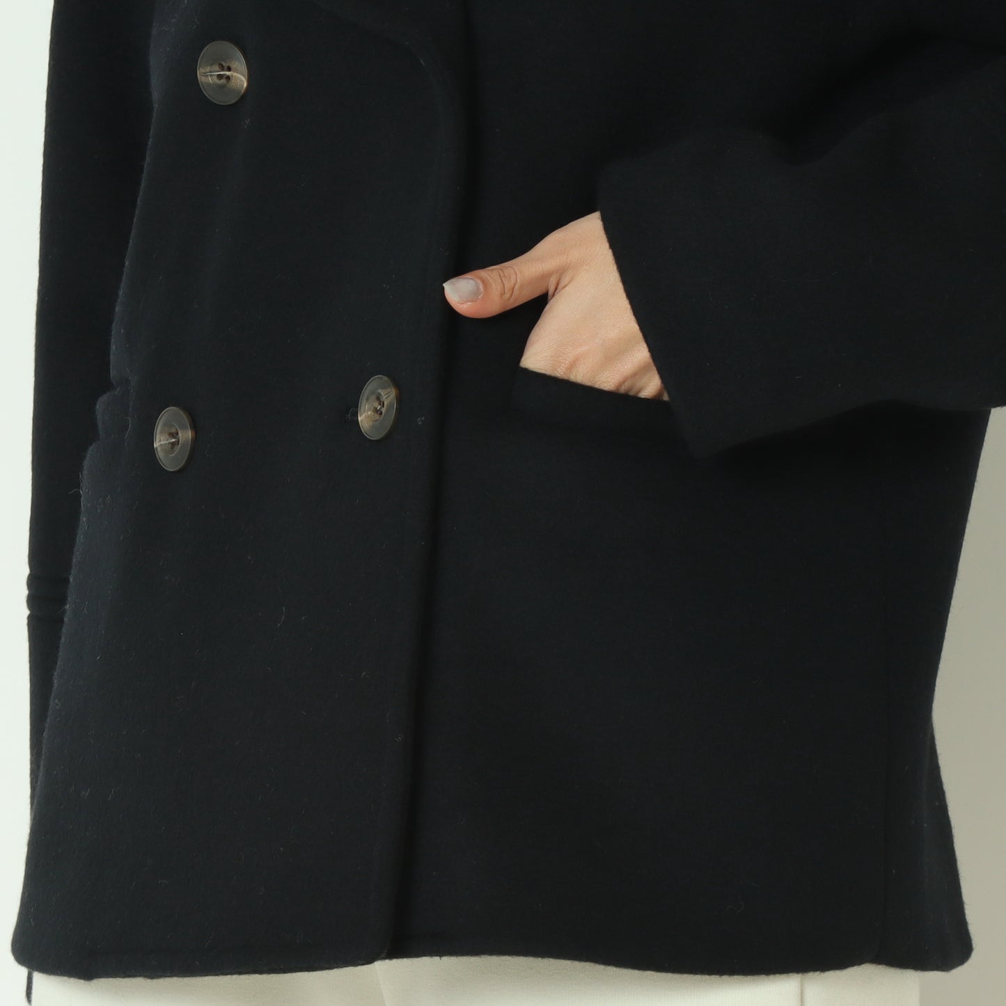 スーパー100 テーラード ピーコート 252A3308