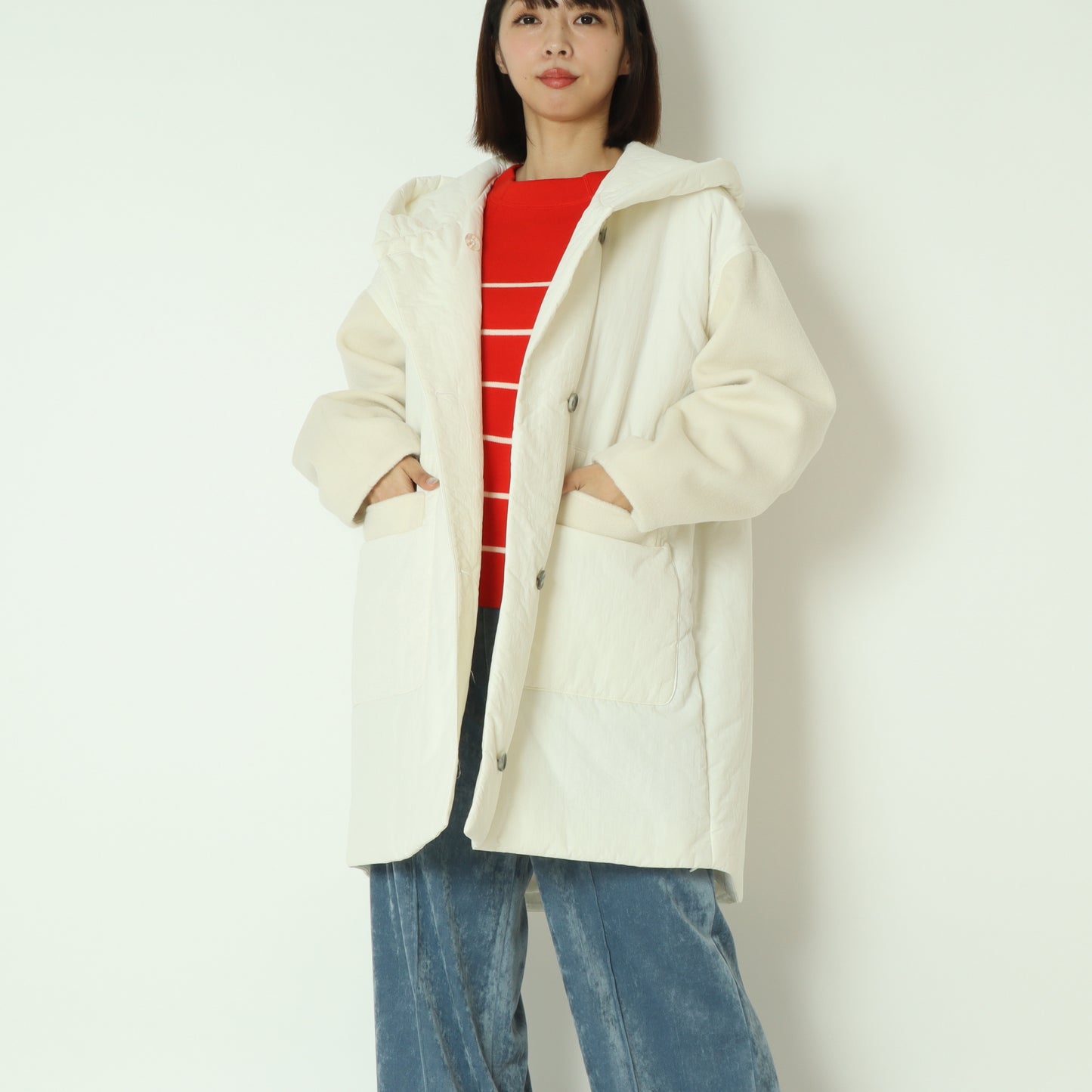 中綿入りロングコート 252A3311