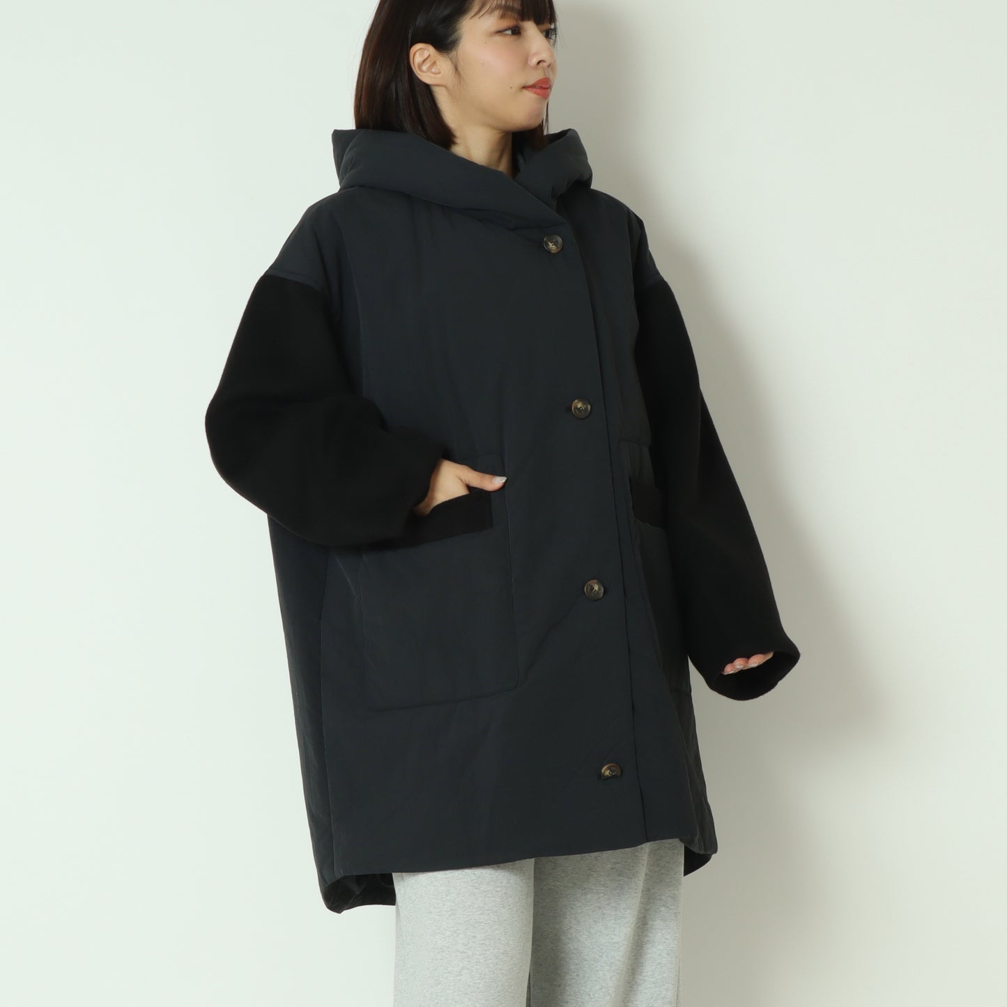 中綿入りロングコート 252A3311