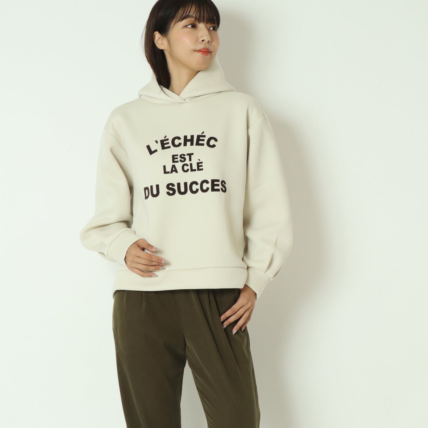 フロッキープリントロゴフーディー　530103