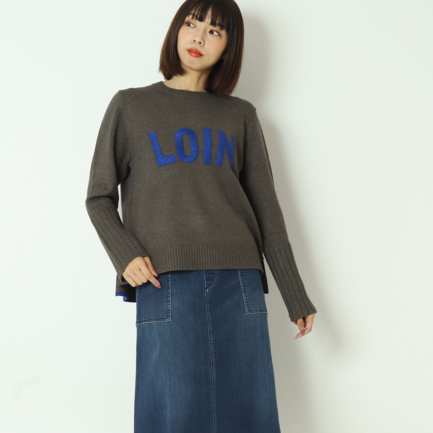 刺繍ロゴニット  530007