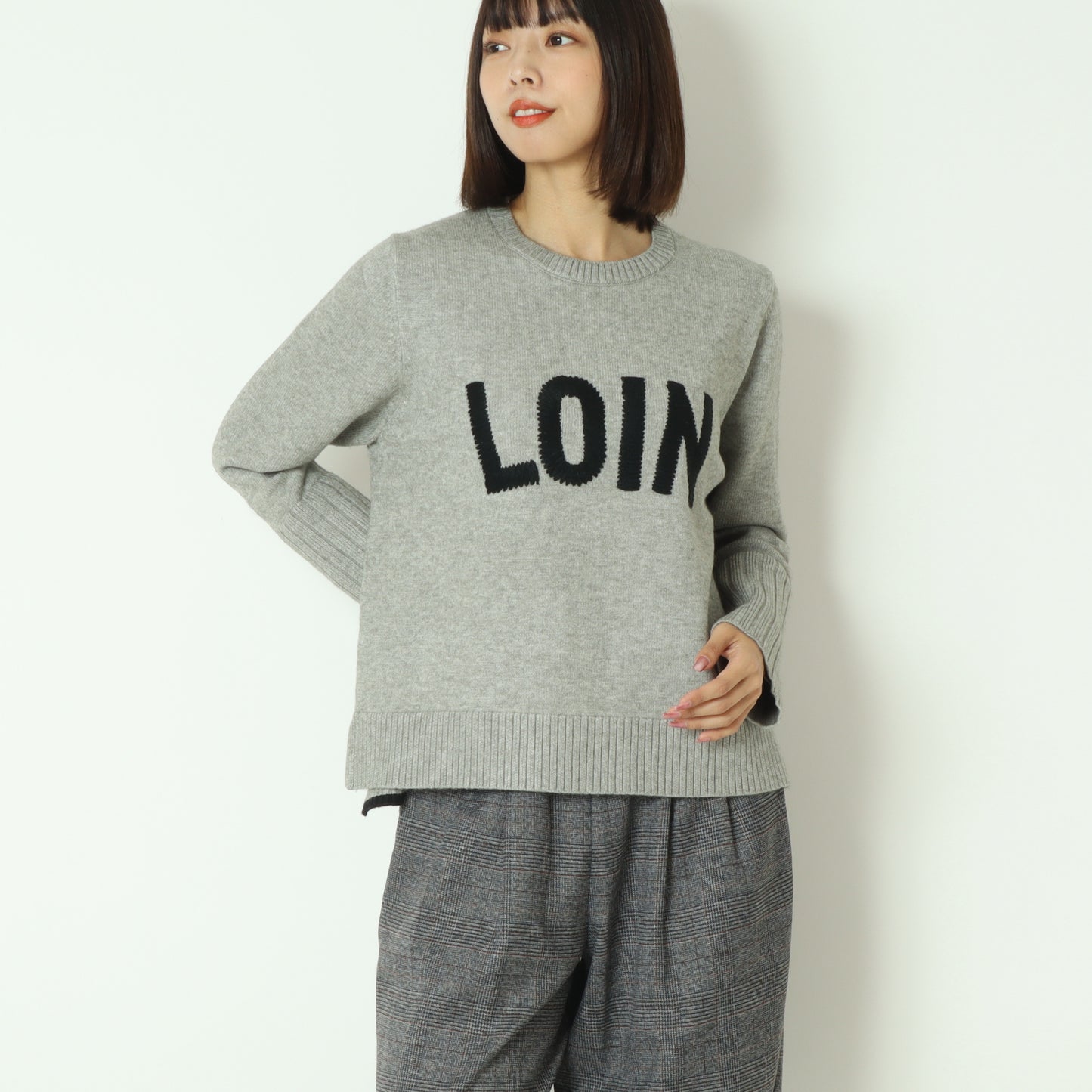 刺繍ロゴニット  530007