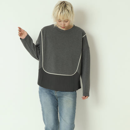 異素材ドッキングプルオーバー   541102