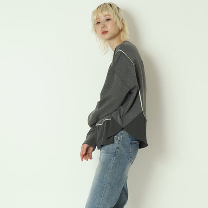 異素材ドッキングプルオーバー   541102