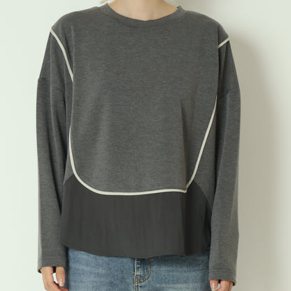 異素材ドッキングプルオーバー   541102