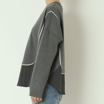 異素材ドッキングプルオーバー   541102