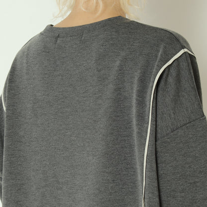 異素材ドッキングプルオーバー   541102