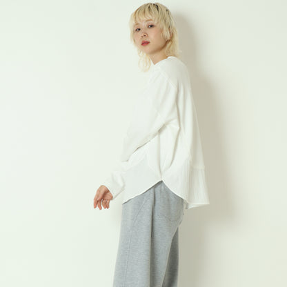 異素材ドッキングプルオーバー   541102