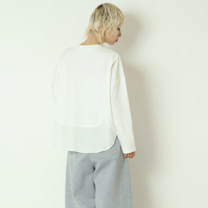 異素材ドッキングプルオーバー   541102