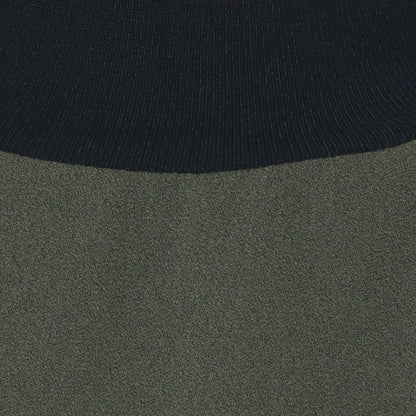 リブモックネックドロップショルダープルブラウス 541201