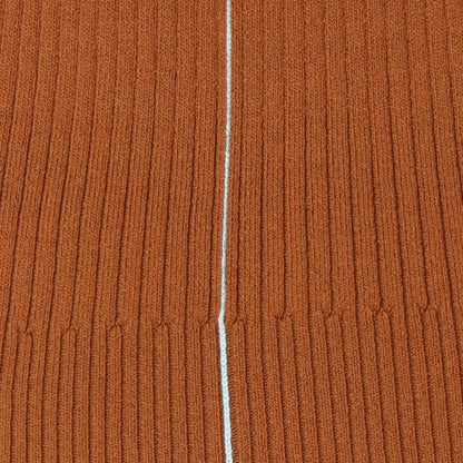 ダブル切り替え配色ラインリブニット 550001