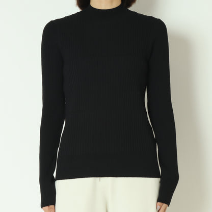 ダブル切り替え配色ラインリブニット 550001