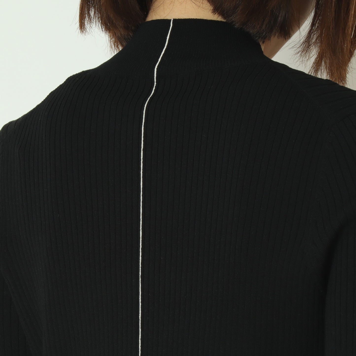 ダブル切り替え配色ラインリブニット 550001