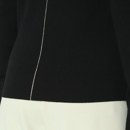 ダブル切り替え配色ラインリブニット 550001