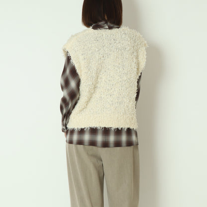 テープヤーンVネックベスト 551001