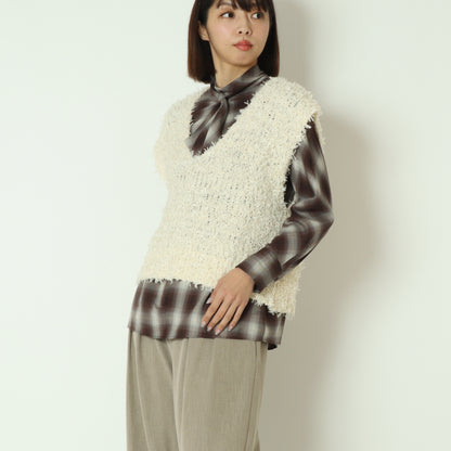 テープヤーンVネックベスト 551001