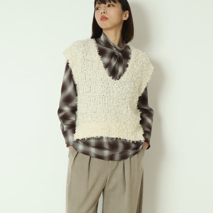 テープヤーンVネックベスト 551001