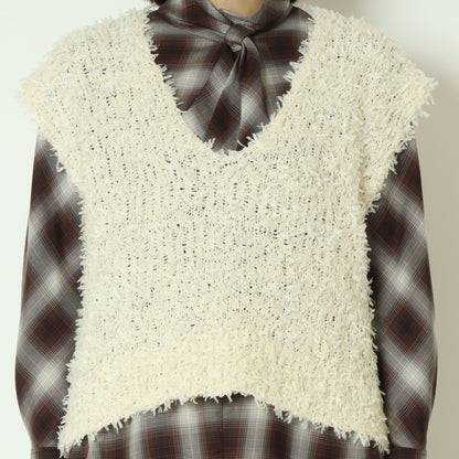 テープヤーンVネックベスト 551001