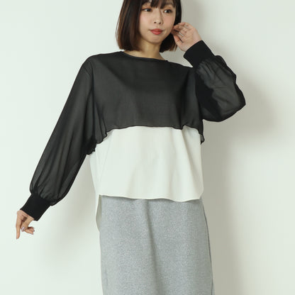 シアーレイヤードブラウス  551202