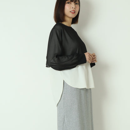 シアーレイヤードブラウス  551202