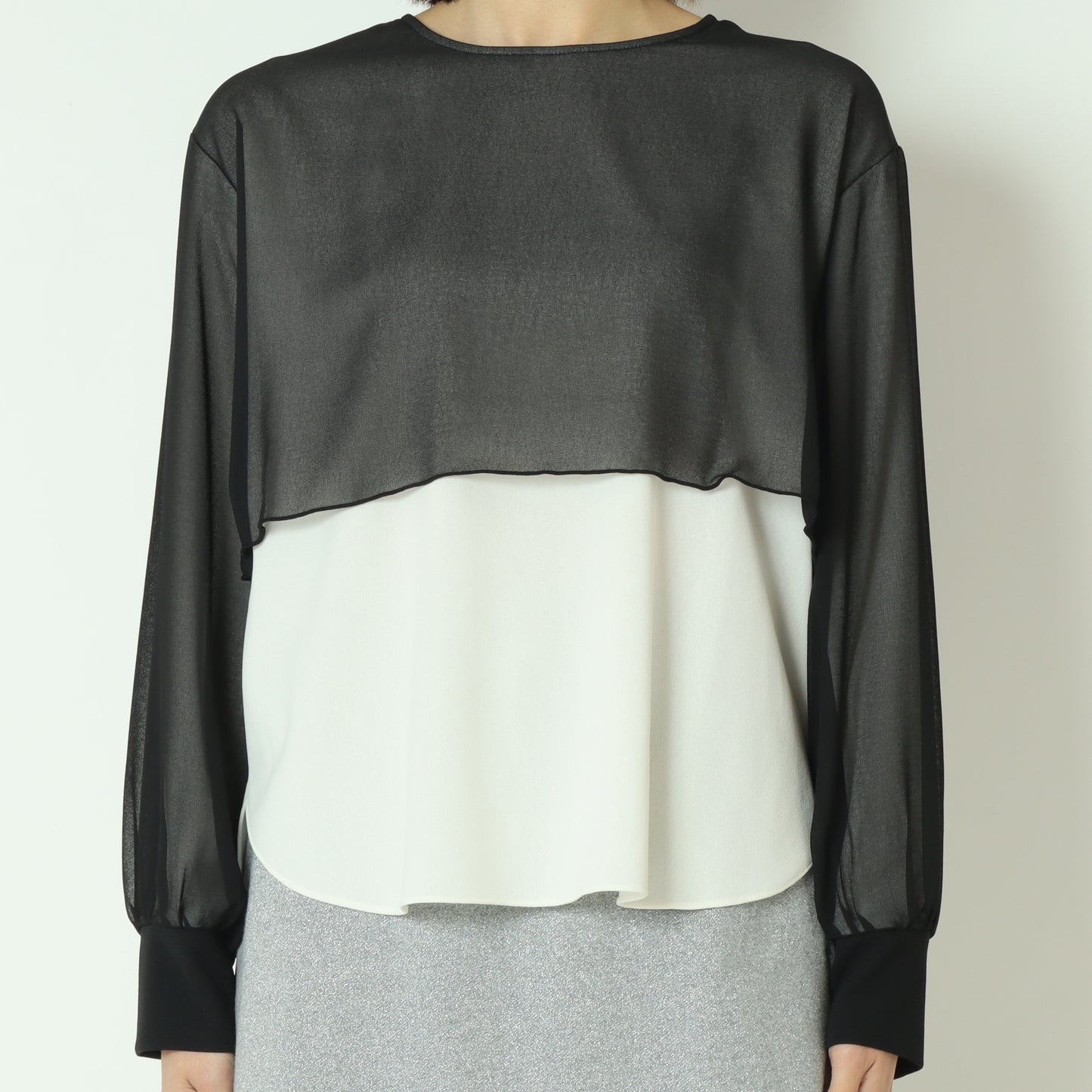 シアーレイヤードブラウス  551202