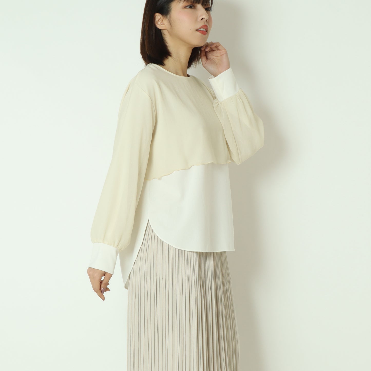 シアーレイヤードブラウス  551202