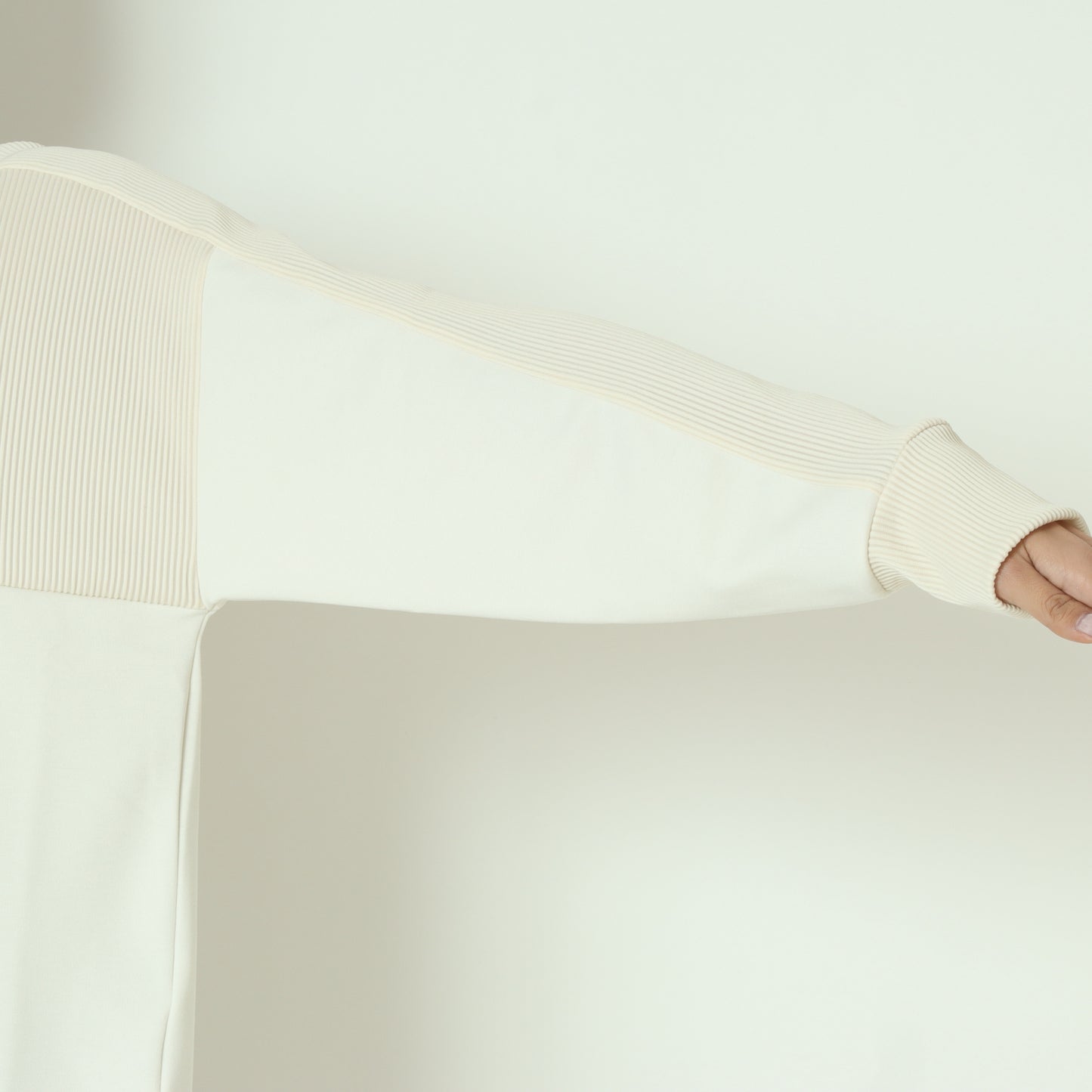 リブ切替デザインカットソー  551103