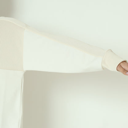 リブ切替デザインカットソー  551103