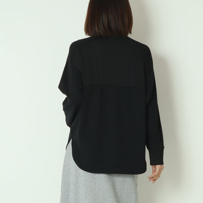 リブ切替デザインカットソー  551103