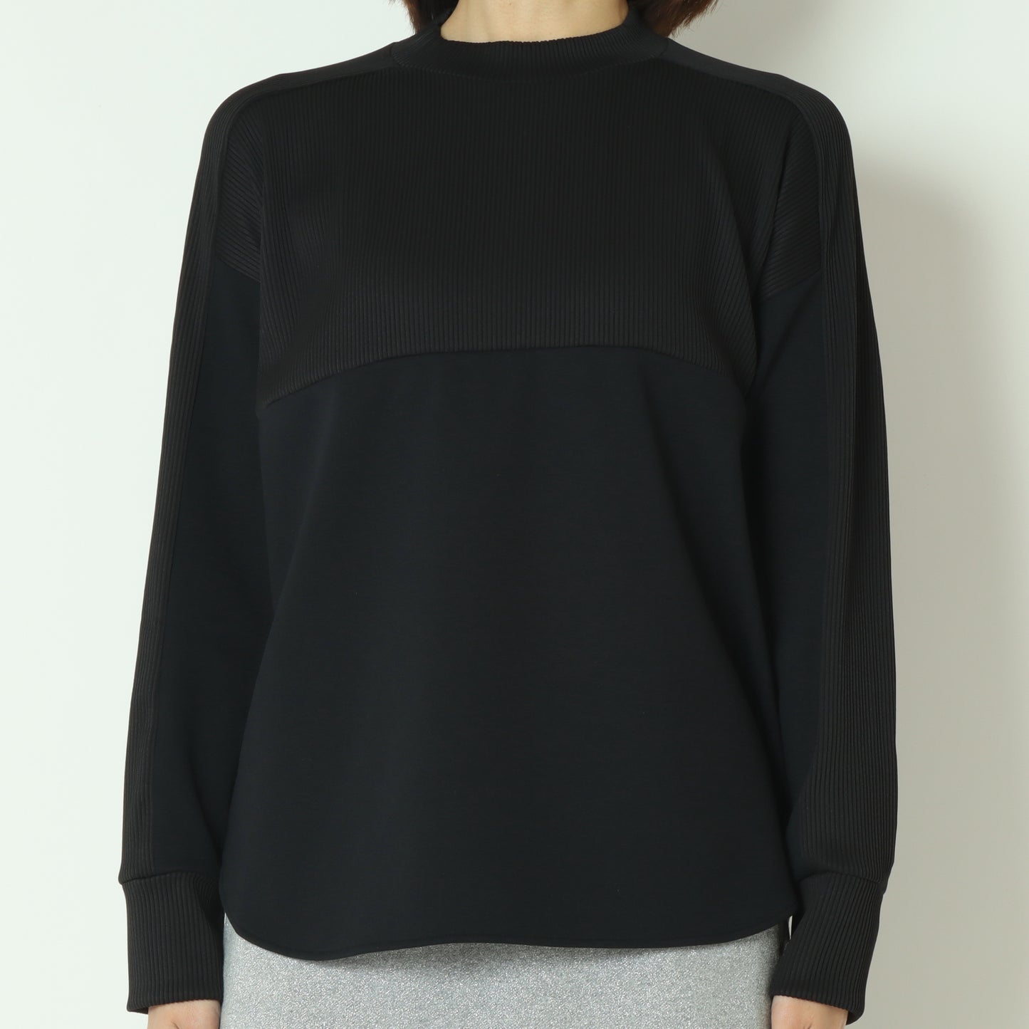 リブ切替デザインカットソー  551103