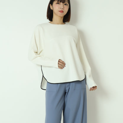 配色パイピング切り替えカットソー  551102