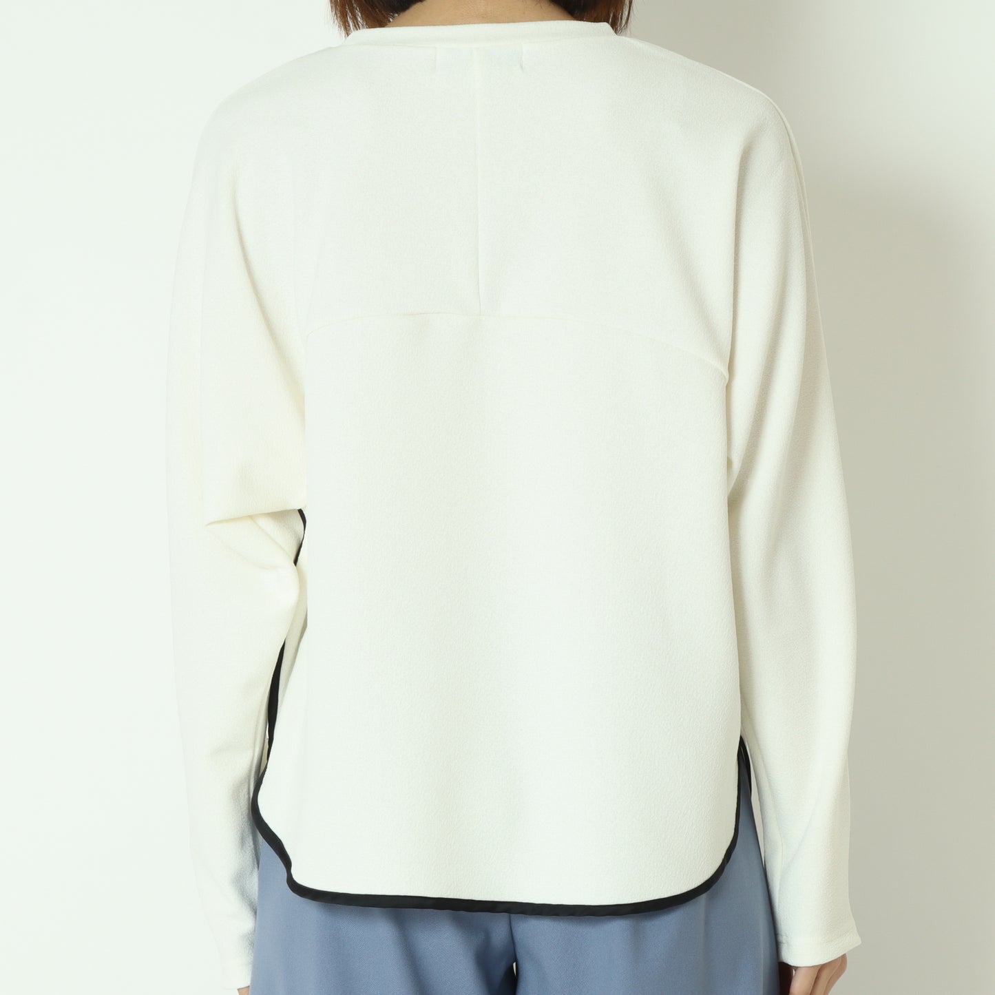 配色パイピング切り替えカットソー  551102