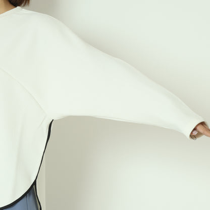 配色パイピング切り替えカットソー  551102